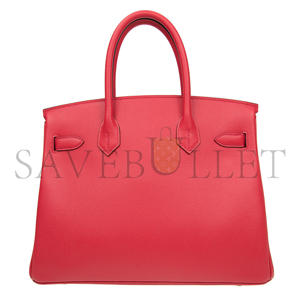H**mes master birkin 30 epsom leather extreme pink gold buckle handbag h028369cc16 (30*23*15cm)